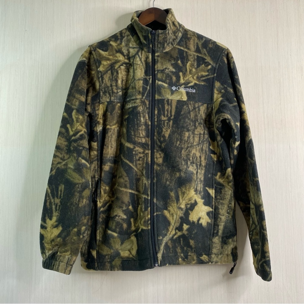 Columbia Men's Full Zip Steens Mountain Camouflage Fleece Jacket Small